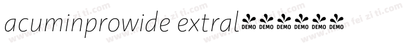 acuminprowide extral字体转换